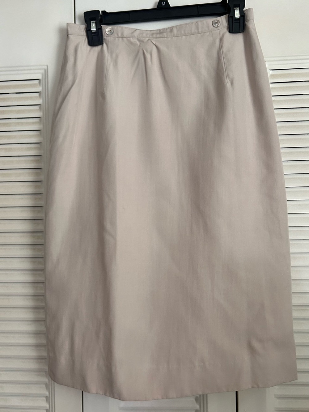 Vintage Louis Feraud West Germany Beige A-Line Midi Skirt Women’s D40